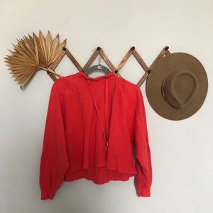 Red hoodie